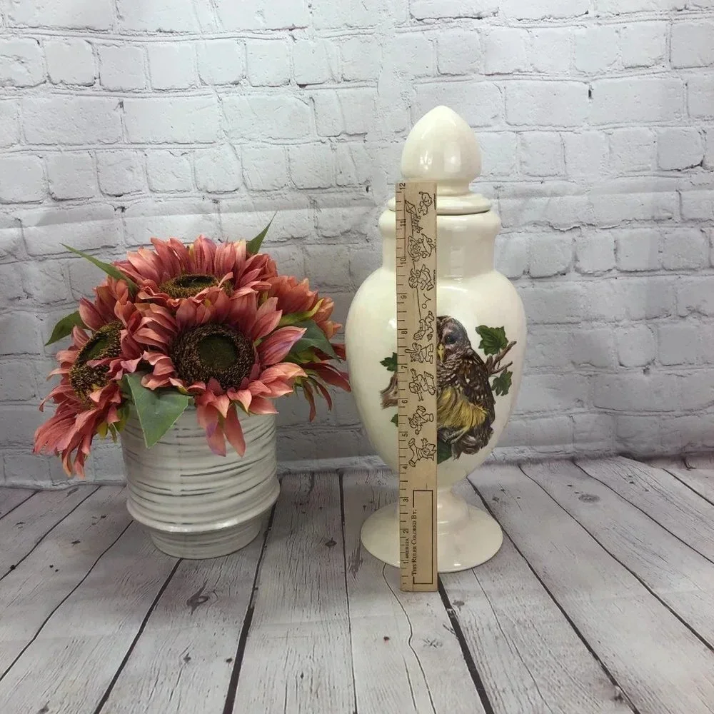 Vintage owl Vase rustic cottagecore farmhouse